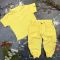 Костюм muslin cotton BEWARM дитячий штани + футболка + панамка Sunny-Yellow