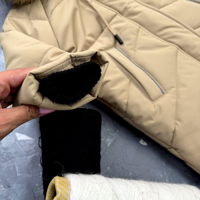 Куртка-пальто BEWARM Bakota Beige дитяча зимова подовжена