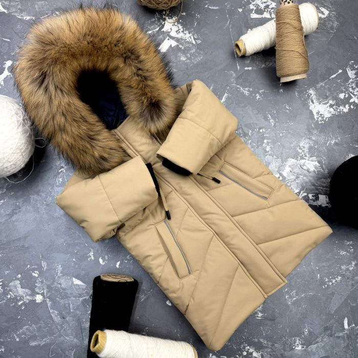Куртка-пальто BEWARM Bakota Beige дитяча зимова подовжена