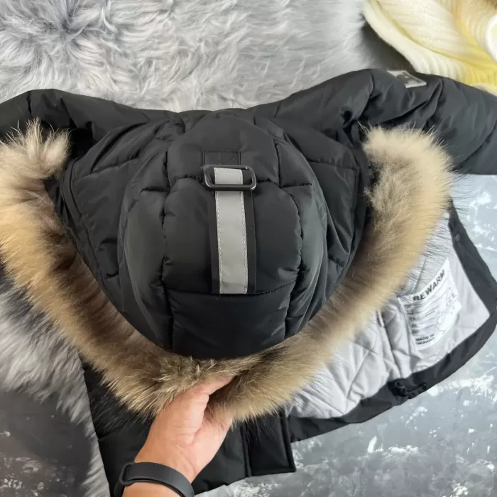 Куртка-пальто BEWARM Bakota Black дитяча зимова подовжена