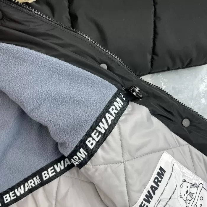 Куртка-пальто BEWARM Bakota Black дитяча зимова подовжена