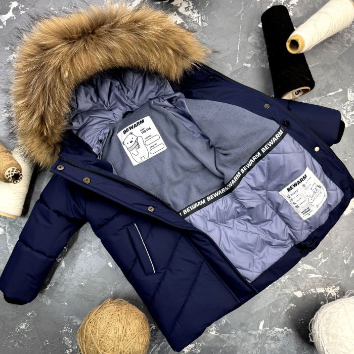 Куртка-пальто BEWARM Bakota Deep Blue дитяча зимова подовжена