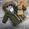 Куртка-пальто BEWARM Bakota Khaki Velvet дитяча зимова подовжена
