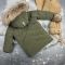 Куртка-пальто BEWARM Bakota Khaki Velvet дитяча зимова подовжена