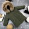 Куртка-пальто BEWARM Bakota Khaki Velvet дитяча зимова подовжена