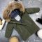 Куртка-пальто BEWARM Bakota Khaki Velvet дитяча зимова подовжена