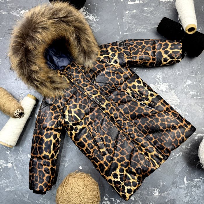 Куртка-пальто BEWARM Bakota Leopard дитяча зимова подовжена