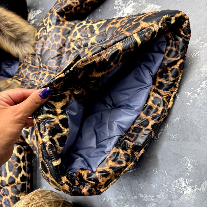Куртка-пальто BEWARM Bakota Leopard дитяча зимова подовжена