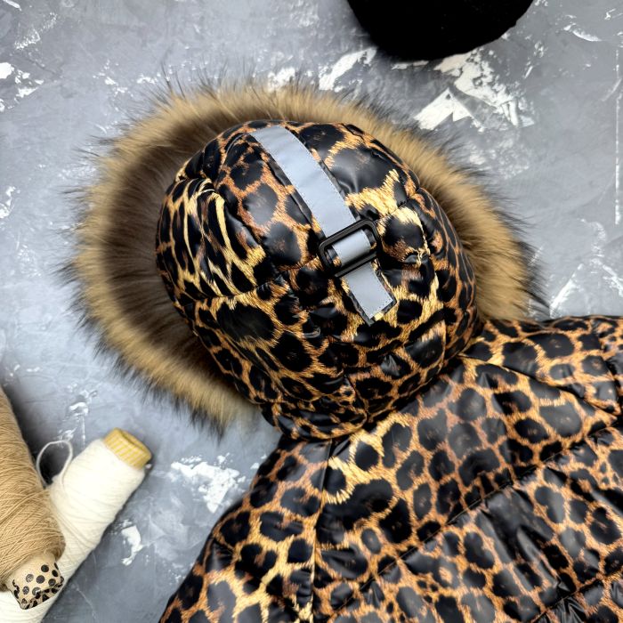 Куртка-пальто BEWARM Bakota Leopard дитяча зимова подовжена