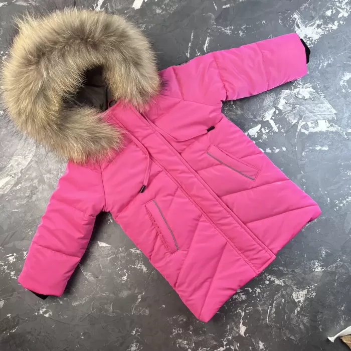 Куртка-пальто BEWARM Bakota Pink дитяча зимова подовжена