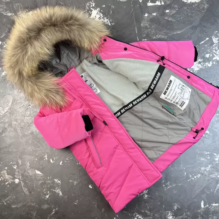 Куртка-пальто BEWARM Bakota Pink дитяча зимова подовжена