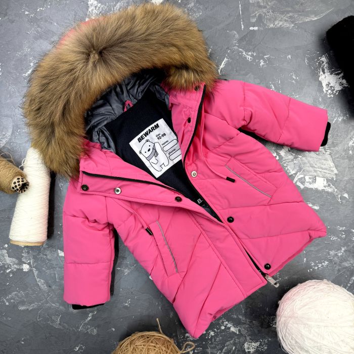 Куртка-пальто BEWARM Bakota Pink дитяча зимова подовжена