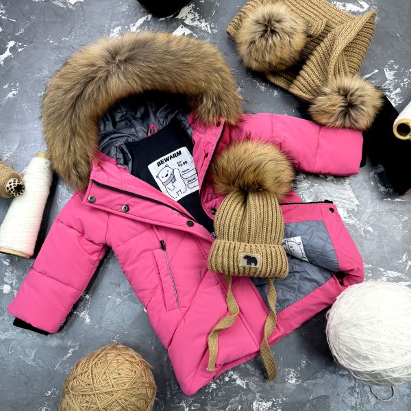 Куртка-пальто BEWARM Bakota Pink дитяча зимова подовжена