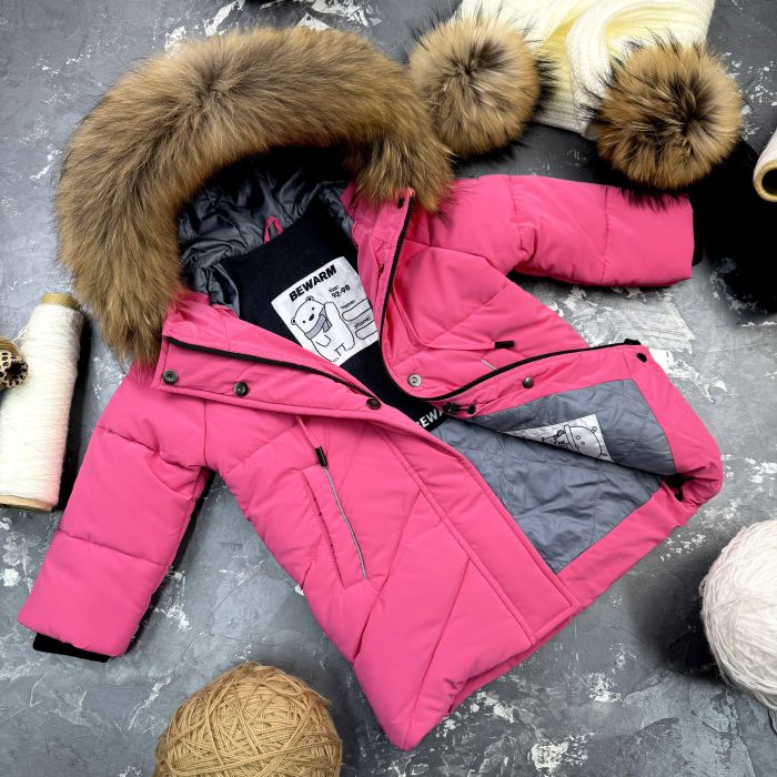 Куртка-пальто BEWARM Bakota Pink дитяча зимова подовжена