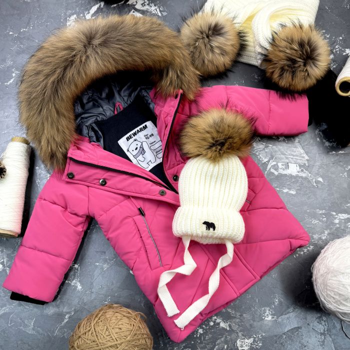 Куртка-пальто BEWARM Bakota Pink дитяча зимова подовжена