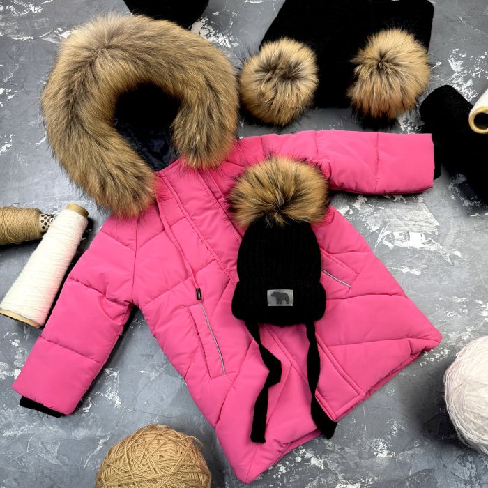 Куртка-пальто BEWARM Bakota Pink дитяча зимова подовжена