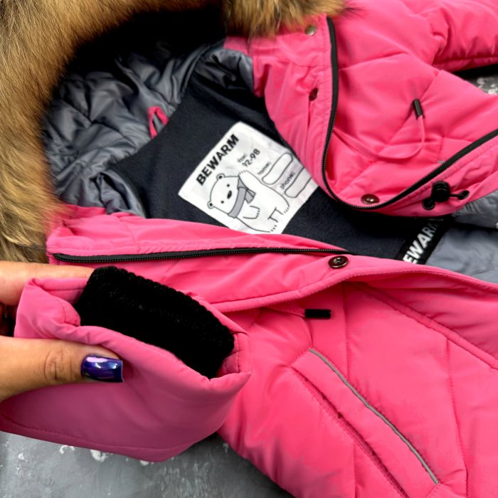 Куртка-пальто BEWARM Bakota Pink дитяча зимова подовжена
