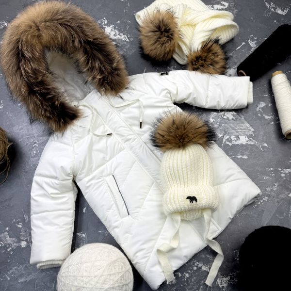 Куртка-пальто BEWARM Bakota White Velvet дитяча зимова подовжена