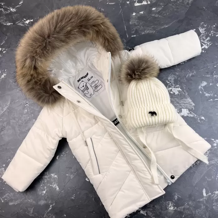 Куртка-пальто BEWARM Bakota White Velvet дитяча зимова подовжена