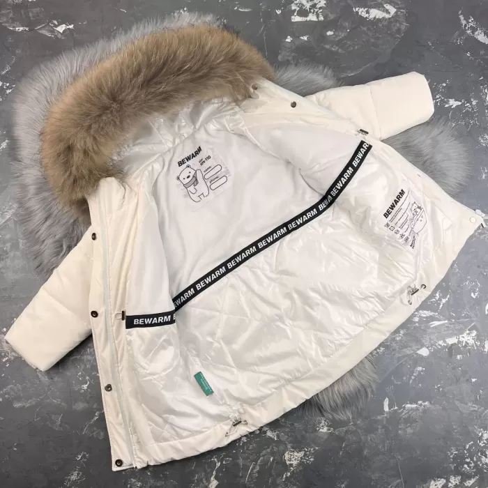 Куртка-пальто BEWARM Bakota White Velvet дитяча зимова подовжена