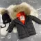 Куртка-пальто BEWARM Baribal Black дитяча зимова подовжена