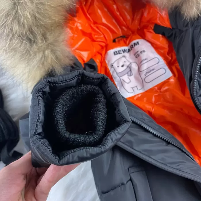 Куртка-пальто BEWARM Baribal Black дитяча зимова подовжена