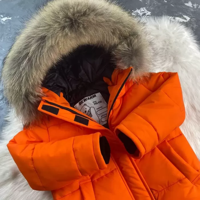 Куртка-пальто BEWARM Baribal Orange дитяча зимова подовжена