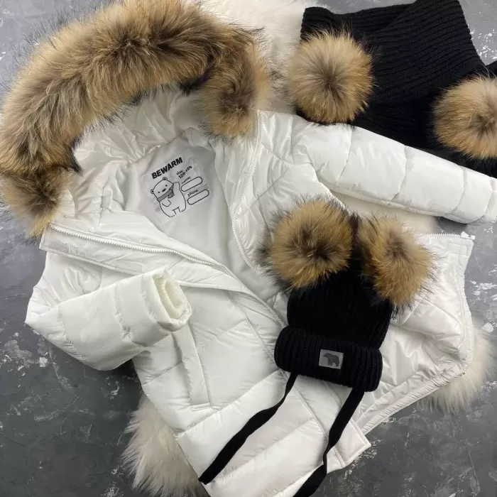 Куртка-пальто BEWARM Baribal White Velvet дитяча зимова подовжена