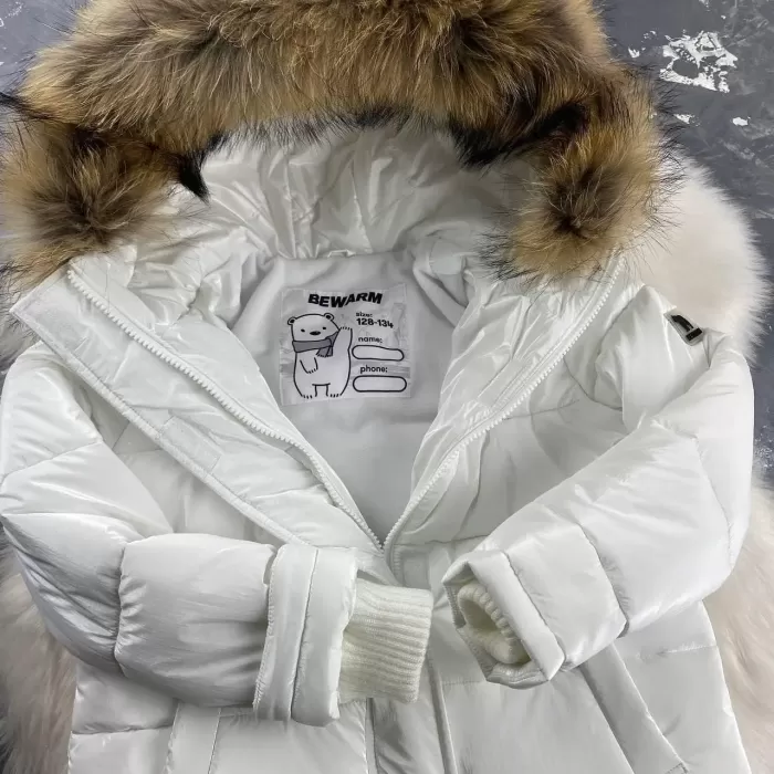 Куртка-пальто BEWARM Baribal White Velvet дитяча зимова подовжена