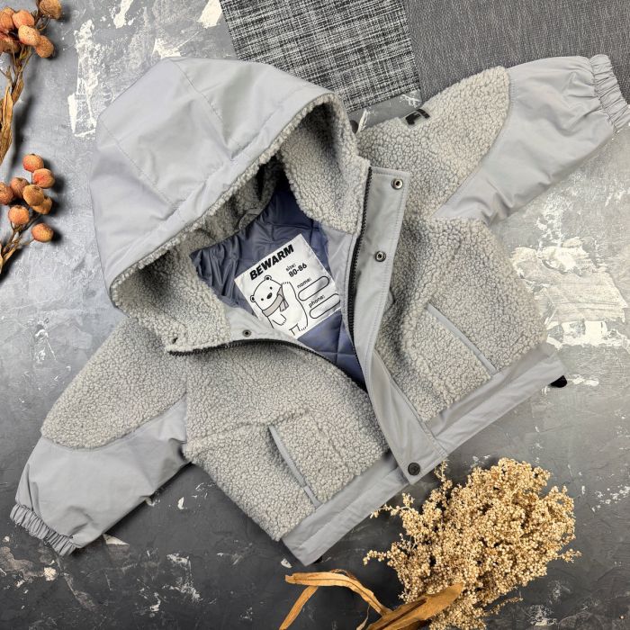 Курточка дитяча демі Teddy BEWARM Grey