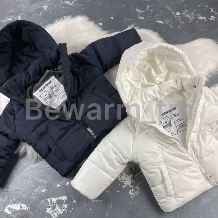 Куртка-пуффер дитяча демісезонна BEWARM White Velvet