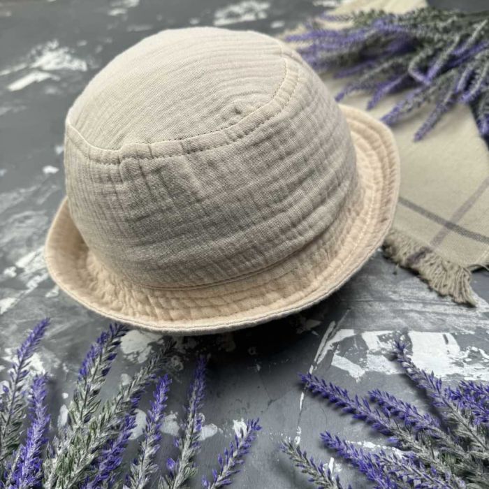 Панамка дитяча Muslin Cotton BEWARM Беж