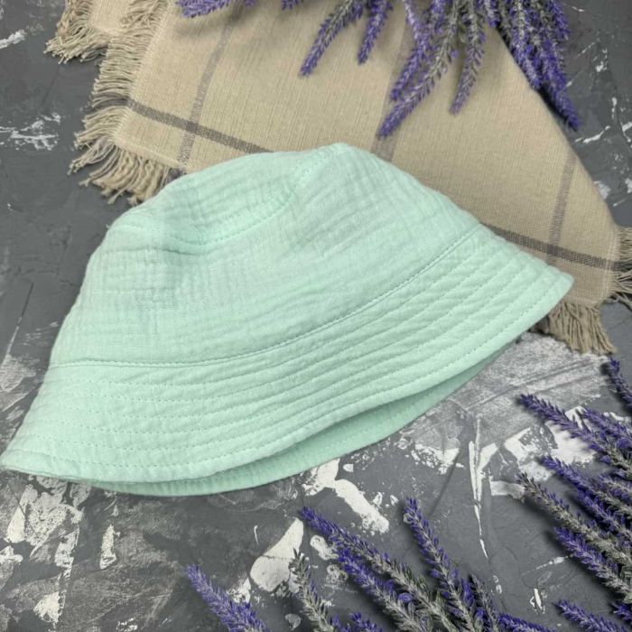 Панамка дитяча Muslin Cotton BEWARM Блакитна