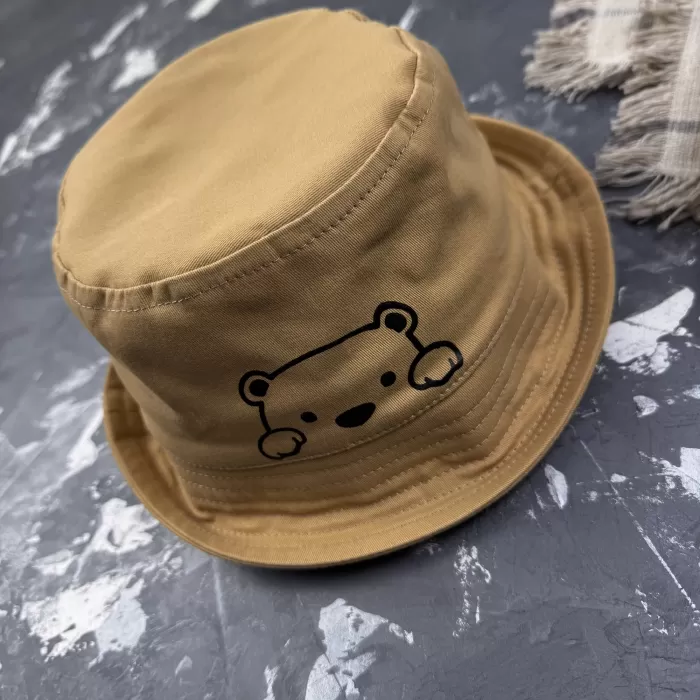 Костюм prettybear шорти+футболка+панамка дитячий Беж/Сірий