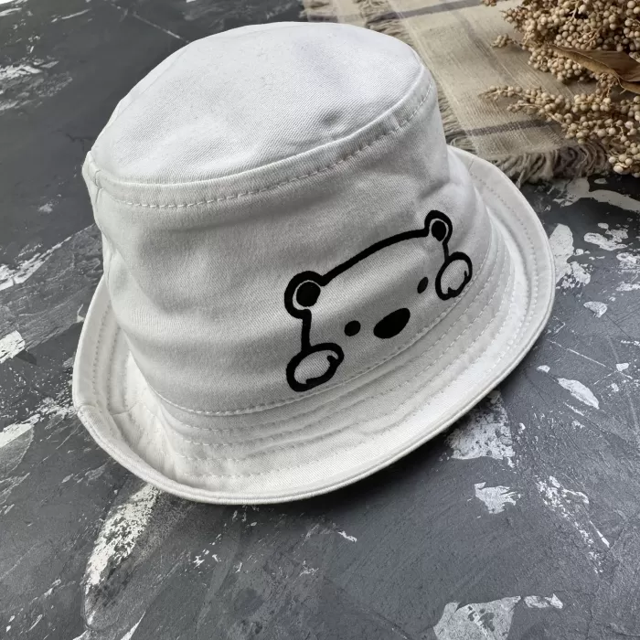 Костюм prettybear шорти+футболка+панамка дитячий Білий/Хакі