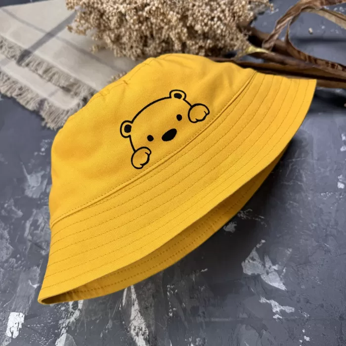Костюм prettybear шорти+футболка+панамка дитячий Помаранчевий//Білий