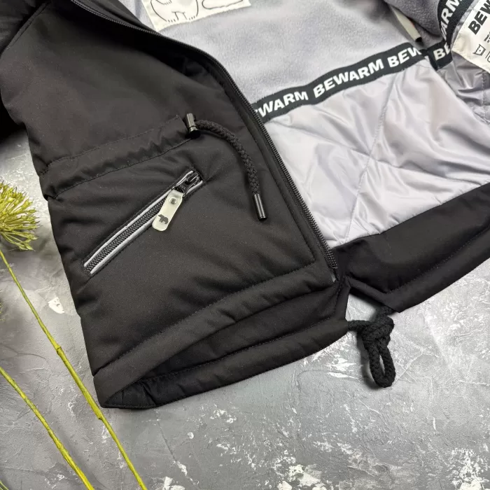 Парка Spring дитяча демісезонна BEWARM Black