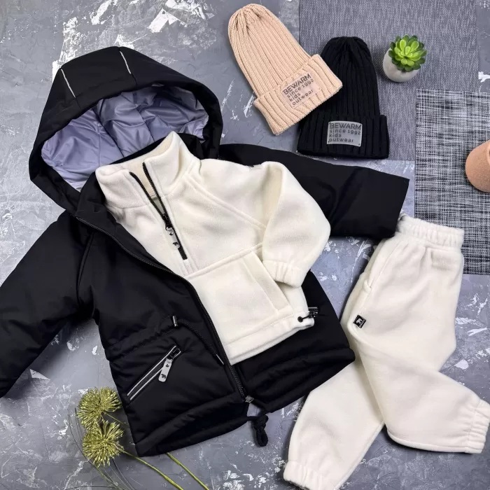 Парка Spring дитяча демісезонна BEWARM Black