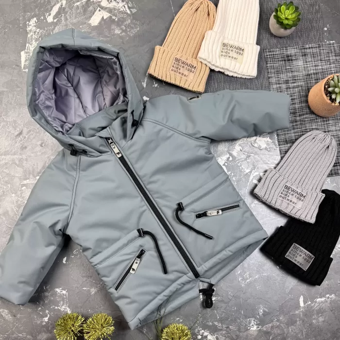 Парка Spring дитяча демісезонна BEWARM IceGray