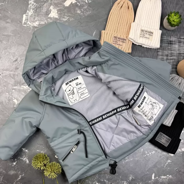 Парка Spring дитяча демісезонна BEWARM IceGray