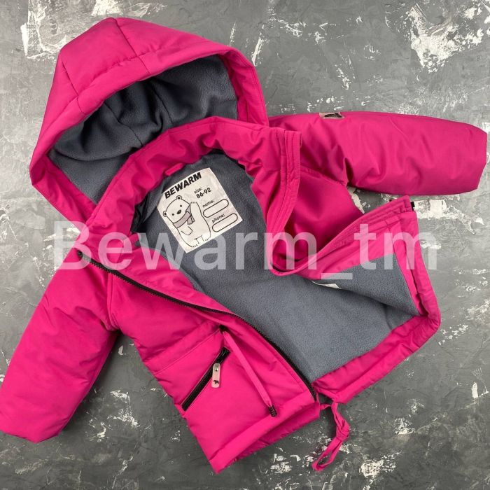 Парка Spring дитяча демісезонна BEWARM малина