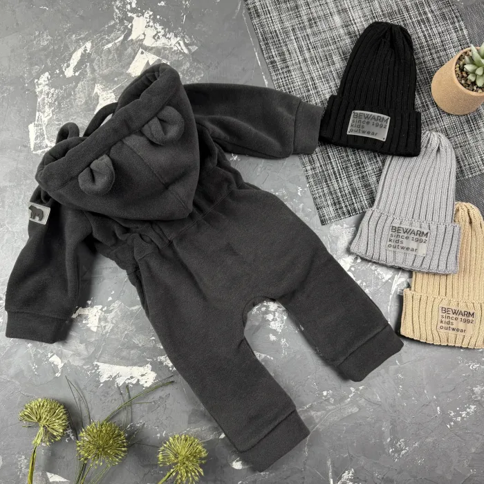 Ромпер Polar Fleece BEWARM Teddy Graphite