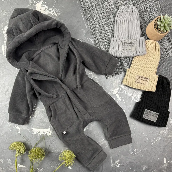 Ромпер Polar Fleece BEWARM Teddy Graphite