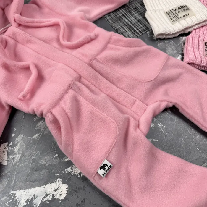 Ромпер Polar Fleece BEWARM Teddy Pink