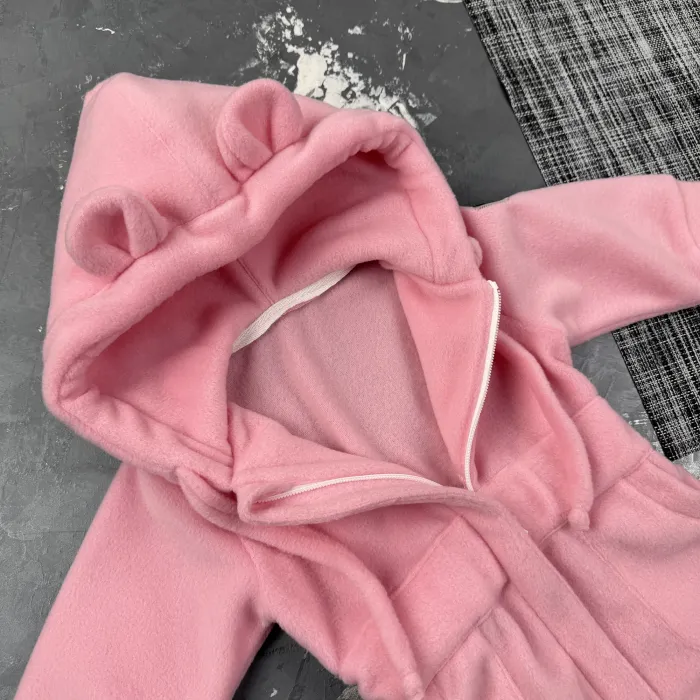 Ромпер Polar Fleece BEWARM Teddy Pink