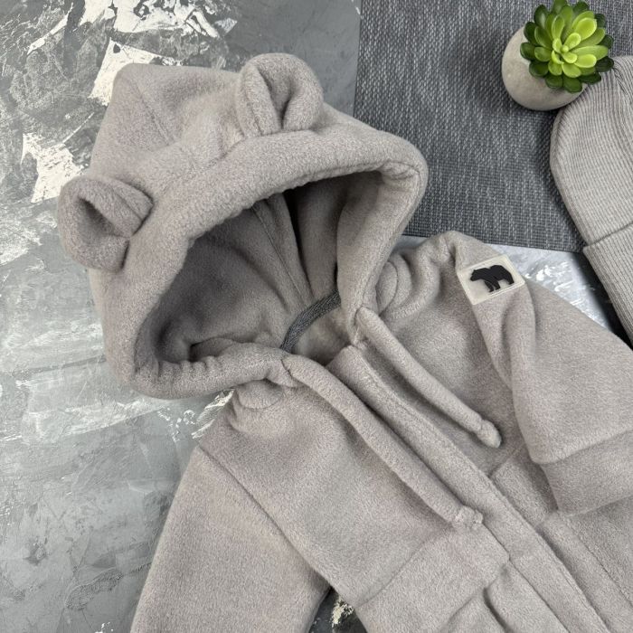 Ромпер Polar Fleece BEWARM Teddy Grey