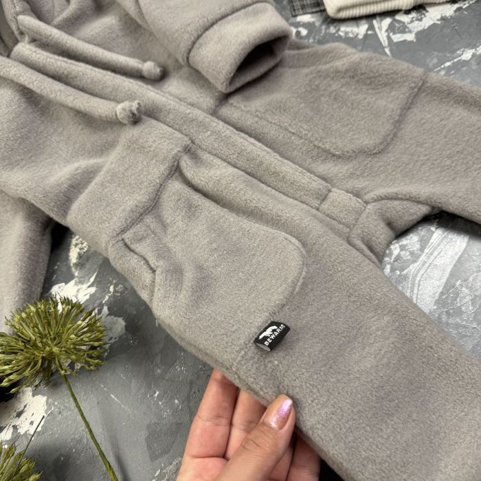 Ромпер Polar Fleece BEWARM Teddy Grey