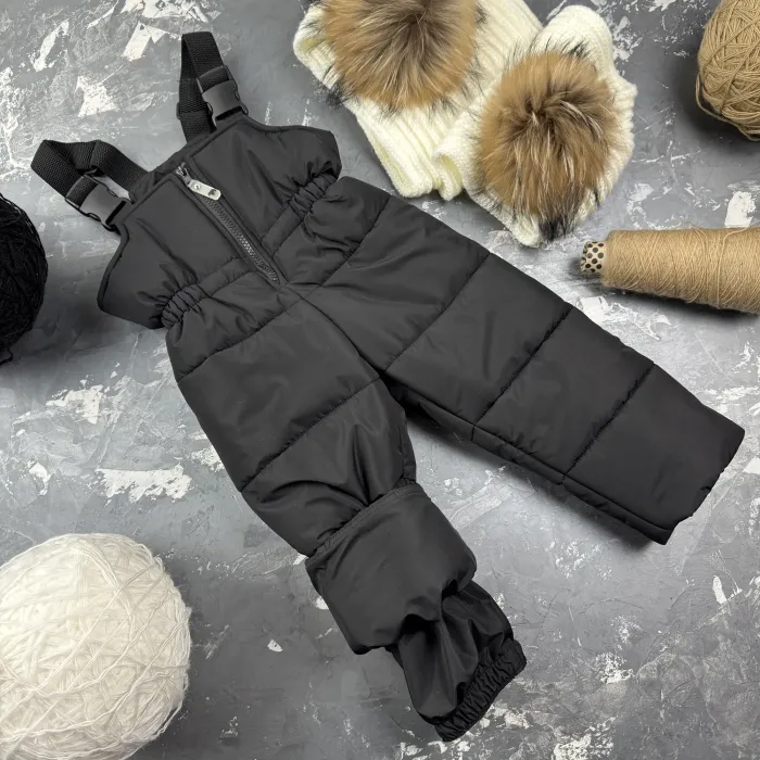 Комбінезон BEWARM Umka Black-Orange дитячий зимовий роздільний