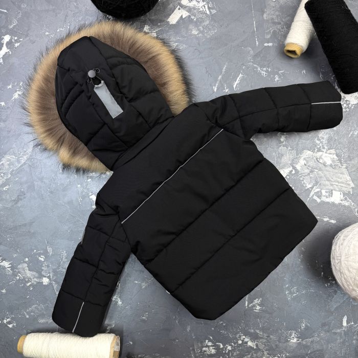 Комбінезон BEWARM Umka Black дитячий зимовий роздільний