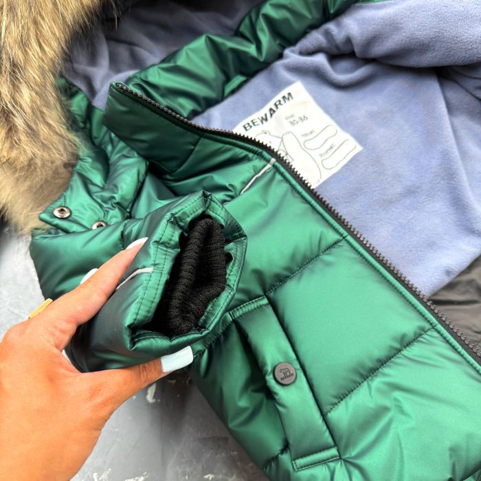 Комбінезон BEWARM Umka Emerald дитячий зимовий роздільний